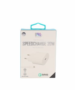 شاحن منزلي 20W SpeedCharge pd لجهاز آيفون أبيض