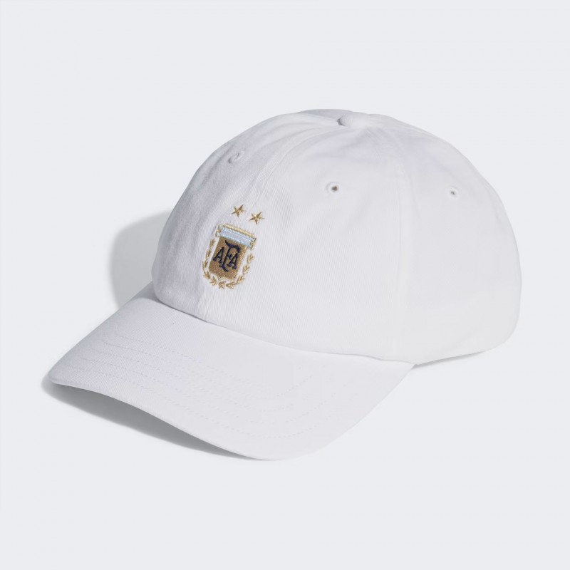 adidas Unisex Argentina Dad Cap  - طاقية اديداس الرسمية للمنتخب الأرجنتيني للجنسين لون أبيض