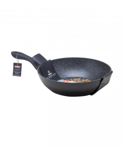 مقلى عميق بايركس Pyrex ألمنيوم حجم 30 سم لون رمادي