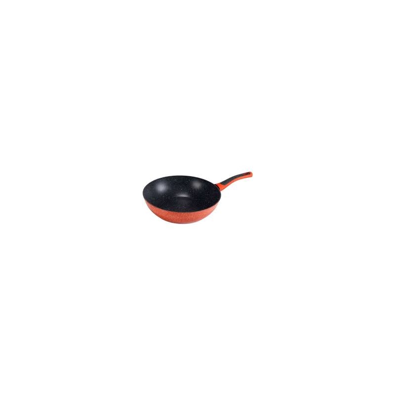 مقلى عميق بايركس Pyrex ألمنيوم حجم 30 سم لون رمادي واحمر