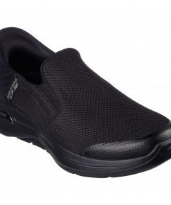 Skechers Men's Slip-ins: GO WALK Arch Fit - Hands Free Shoes  - حذاء سكيتشرز ليب اون: جو ووك ارتش فيت هاند فري للرجال لون أسود